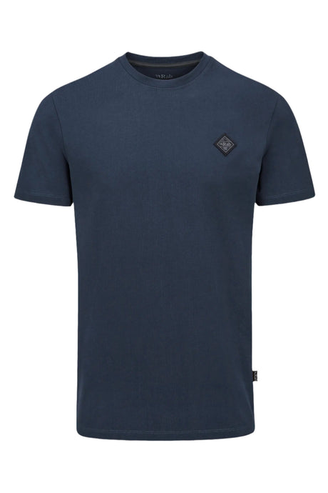 Rab Men's Basecamp Logo Badge Tee in Tempest Blue - Studio