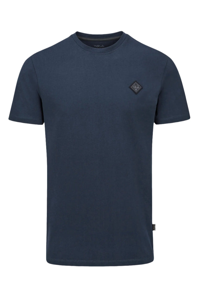Rab Men's Basecamp Logo Badge Tee in Tempest Blue - Studio