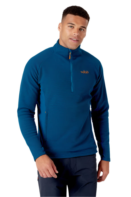 Rab Men's Capacitor Pull-On in Tempest Blue - worn