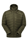 Rab Men's Cirrus Flex Insulated Hooded Jacket in Olive - front