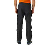 Rab Men's Downpour Eco Waterproof Full Zip Pants in Black - worn, back