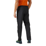 Rab Men's Downpour Eco Waterproof Full Zip Pants in Black - worn, side