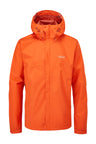 Rab Men's Downpour Eco Waterproof Jacket in Firecracker - front