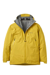 Rab Men's Downpour Mountain Waterproof Jacket in Dark Pollen - front