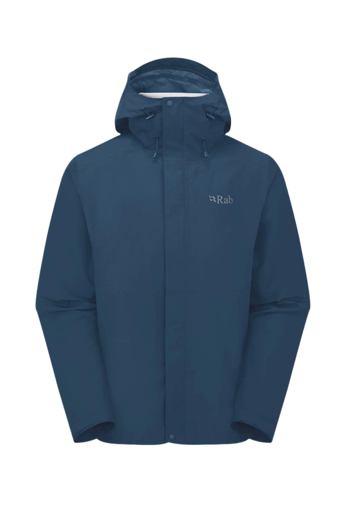Rab Men's Downpour Waterproof Jacket in Tempest Blue - front
