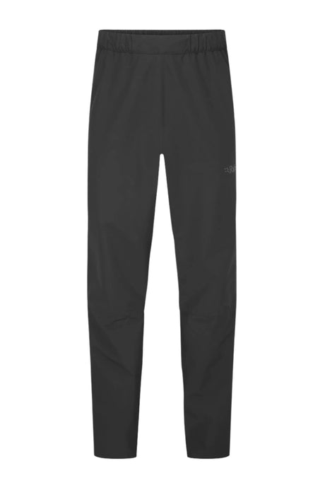 Rab Men's Downpour Waterproof Pants in Black - front