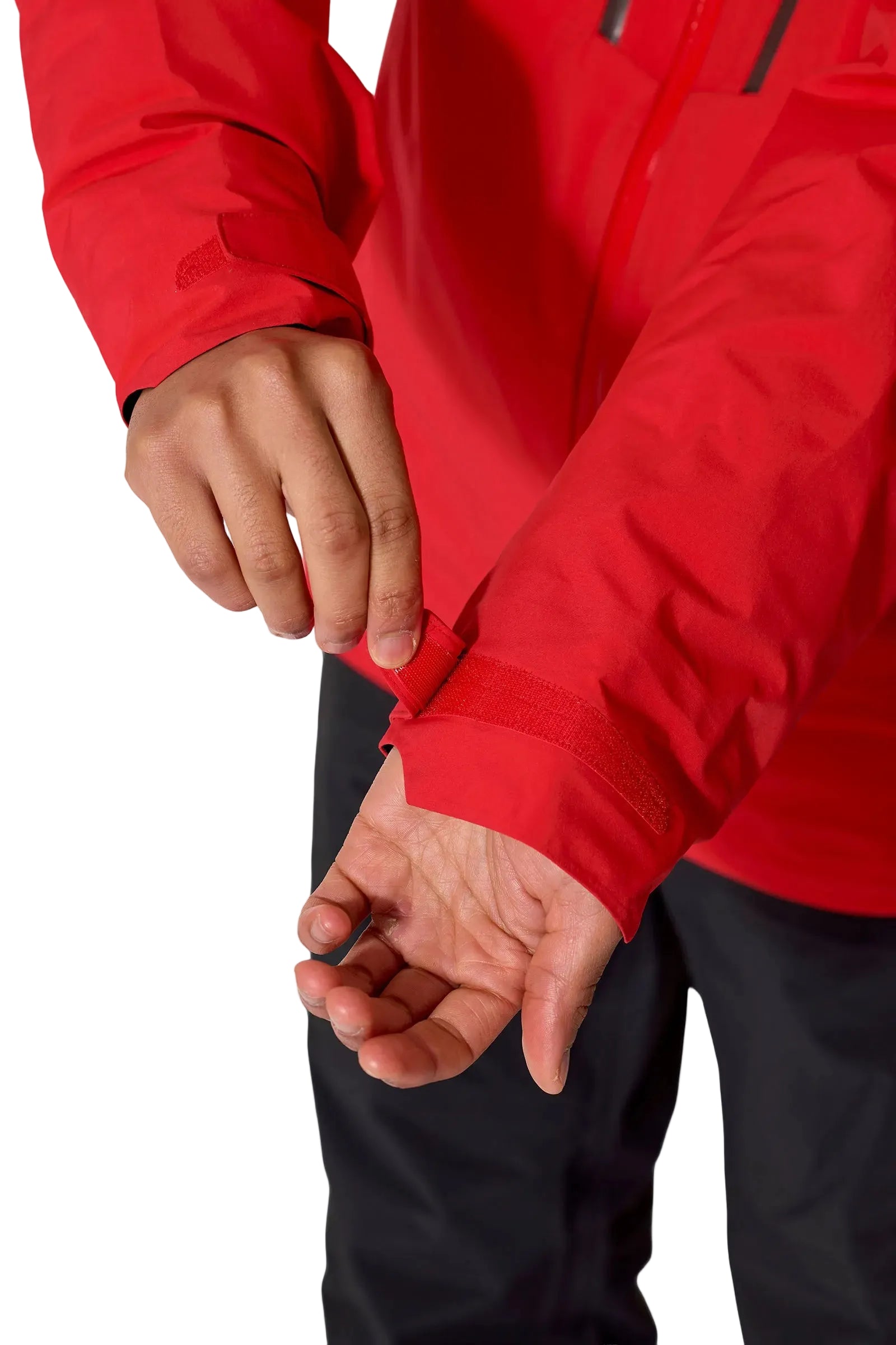 Rab Men's Firewall Guide Waterproof Jacket in Summit Red - cuff detail