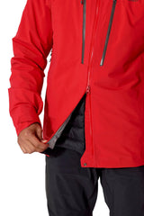 Rab Men's Firewall Guide Waterproof Jacket in Summit Red - hem detail