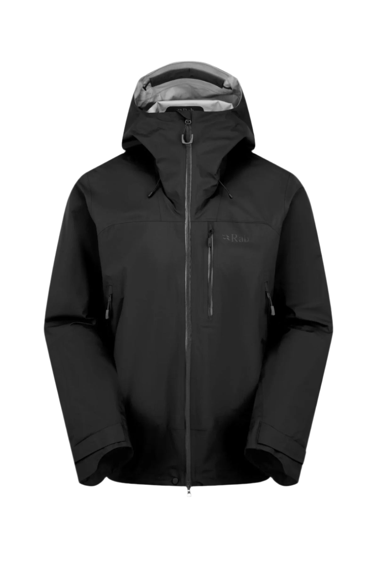 Rab Men's Firewall Mountain Waterproof Jacket in Black - front