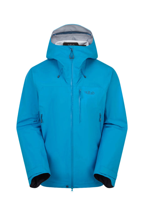 Rab Men's Firewall Mountain Waterproof Jacket in Maya Blue - front