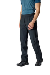 Rab Men's Firewall Waterproof Pants in Black - worn, walking, side