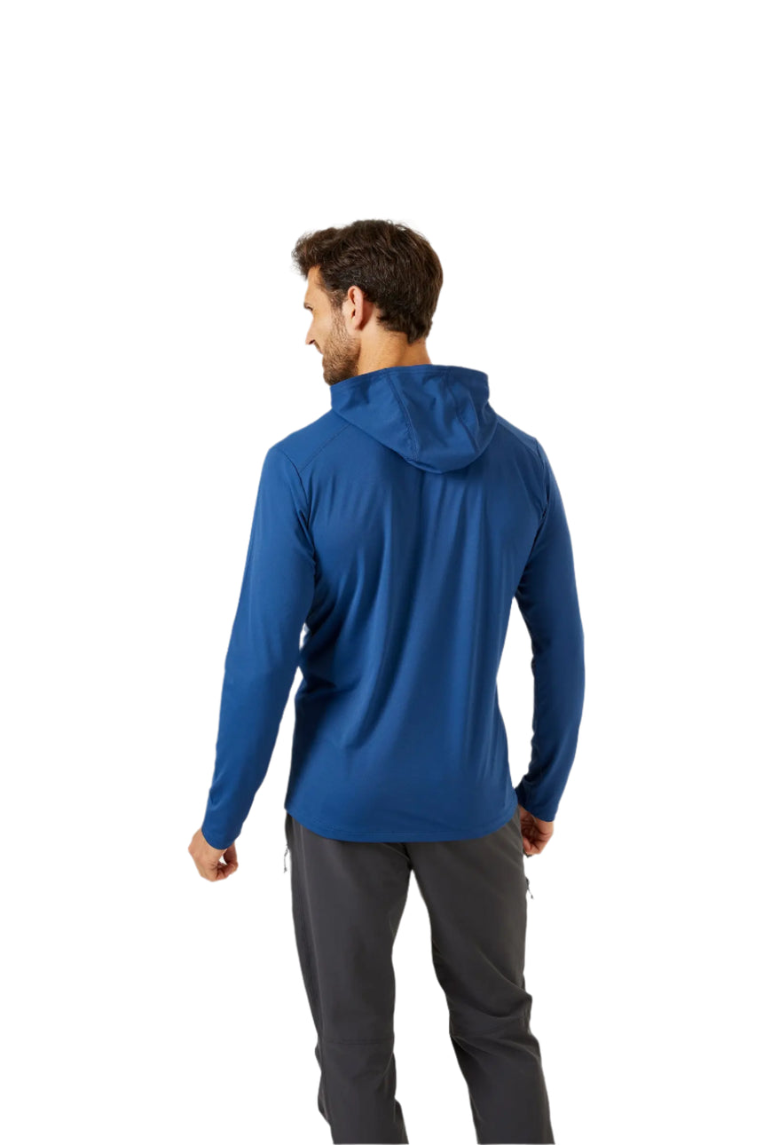 Rab Men's Force Hoody in Blue (styling reference) - back