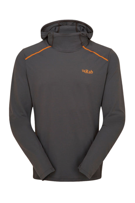 Rab Men's Force Hoody in Graphene - front