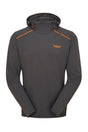 Rab Men's Force Hoody in Graphene - front