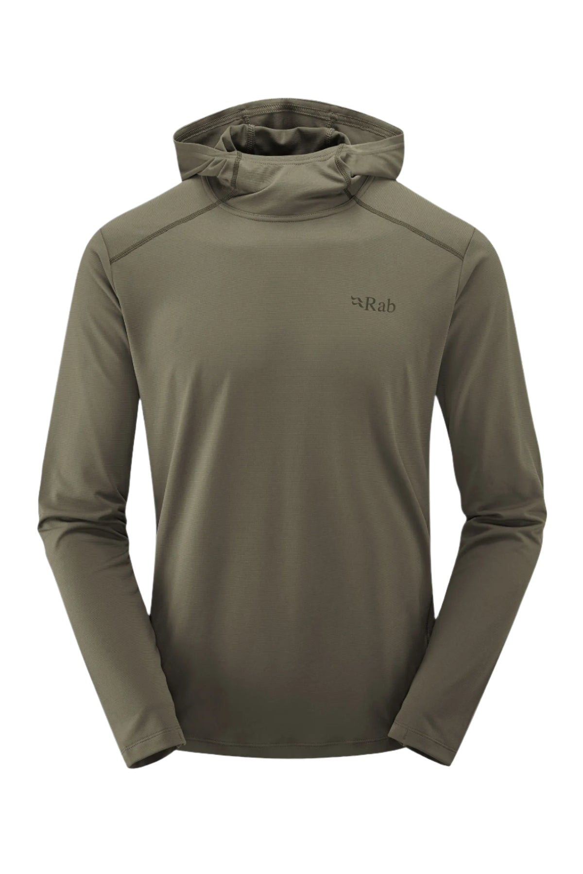 Rab Men's Force Hoody in Light Khaki - back