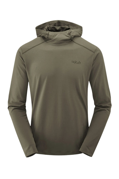 Rab Men's Force Hoody in Light Khaki - back