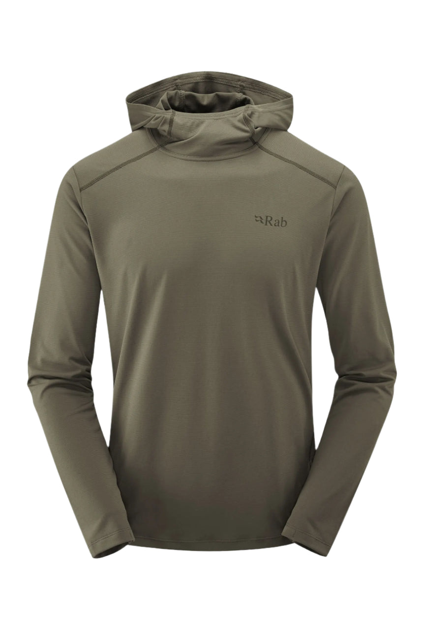 Rab Men's Force Hoody in Light Khaki - back