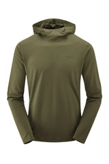 Rab Men's Force Hoody in Light Khaki - front