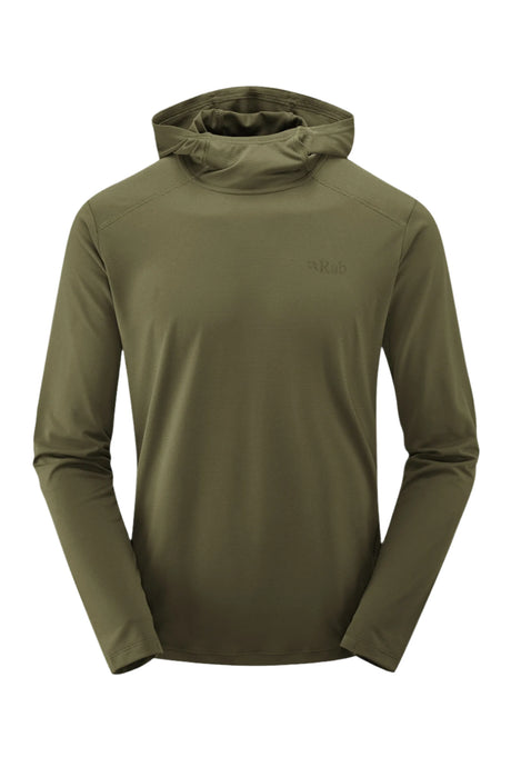 Rab Men's Force Hoody in Light Khaki - front