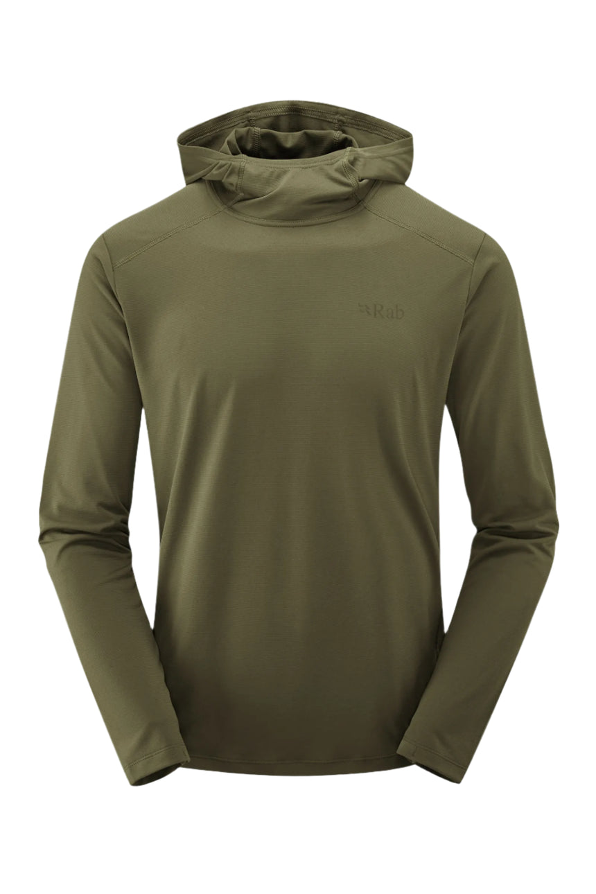 Rab Men's Force Hoody in Light Khaki - front