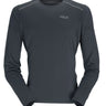 Rab Men's Force LS Tee in Beluga - front