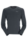 Rab Men's Force LS Tee in Beluga - front
