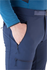 Rab Men's Incline AS Softshell Pants in Deep Ink (styling reference) - Pocket Detail