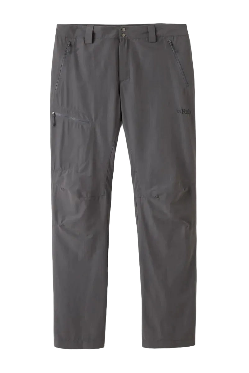 Rab Men's Incline Light Pants in Anthracite - worn, movement