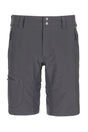 Rab Men's Incline Light Shorts in Anthracite - flat lay, front