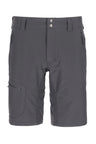 Rab Men's Incline Light Shorts in Anthracite - flat lay, front
