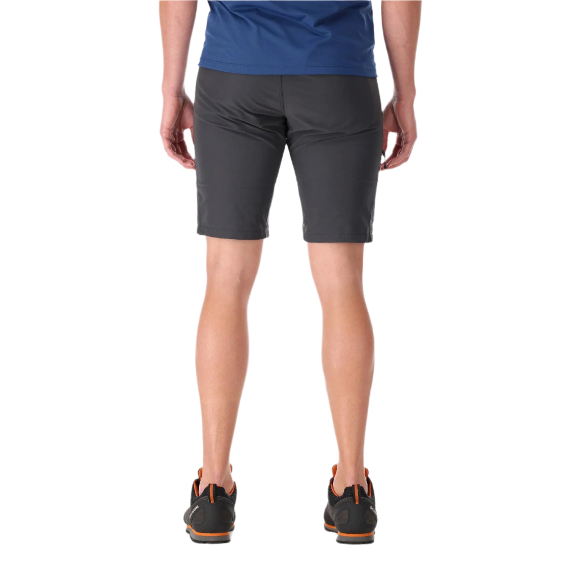 Rab Men's Incline Light Shorts in Anthracite - worn, back