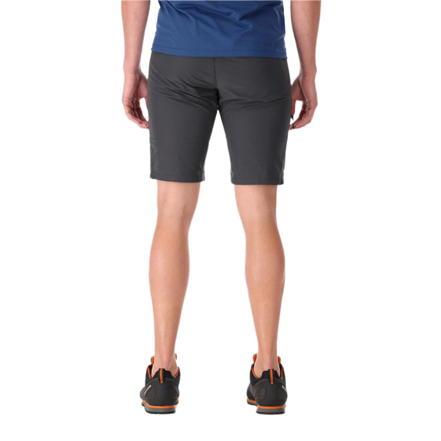 Rab Men's Incline Light Shorts in Anthracite - worn, back