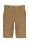 Rab Men's Incline Light Shorts in Cumin - flat lay, front