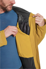 Rab Men's Khroma Diffract Insulated Ski Jacket in Footprint/Black - interior pocket detail