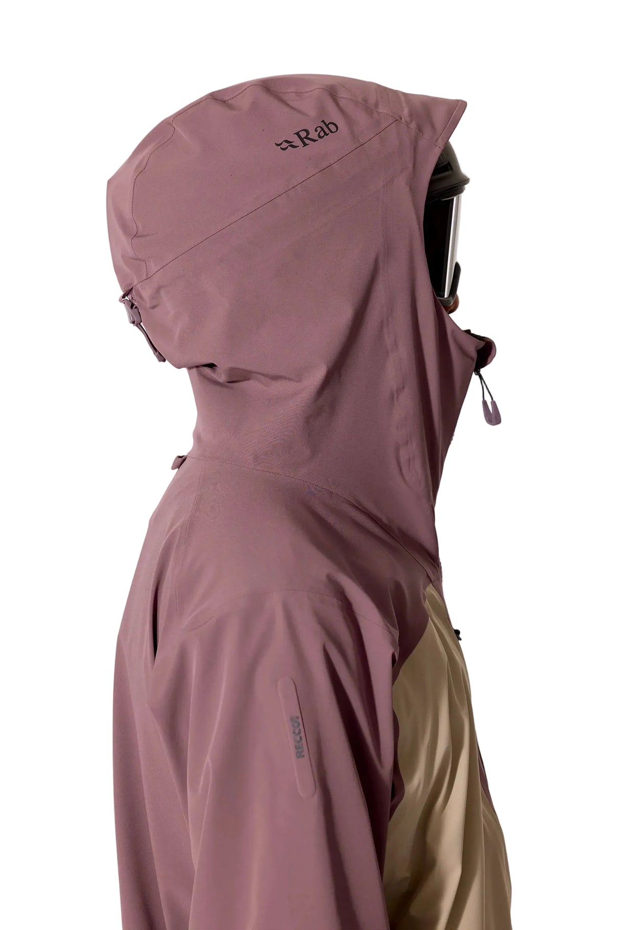 Rab Men’s Kinetic Alpine Stretch Jacket - hood detail, side profile