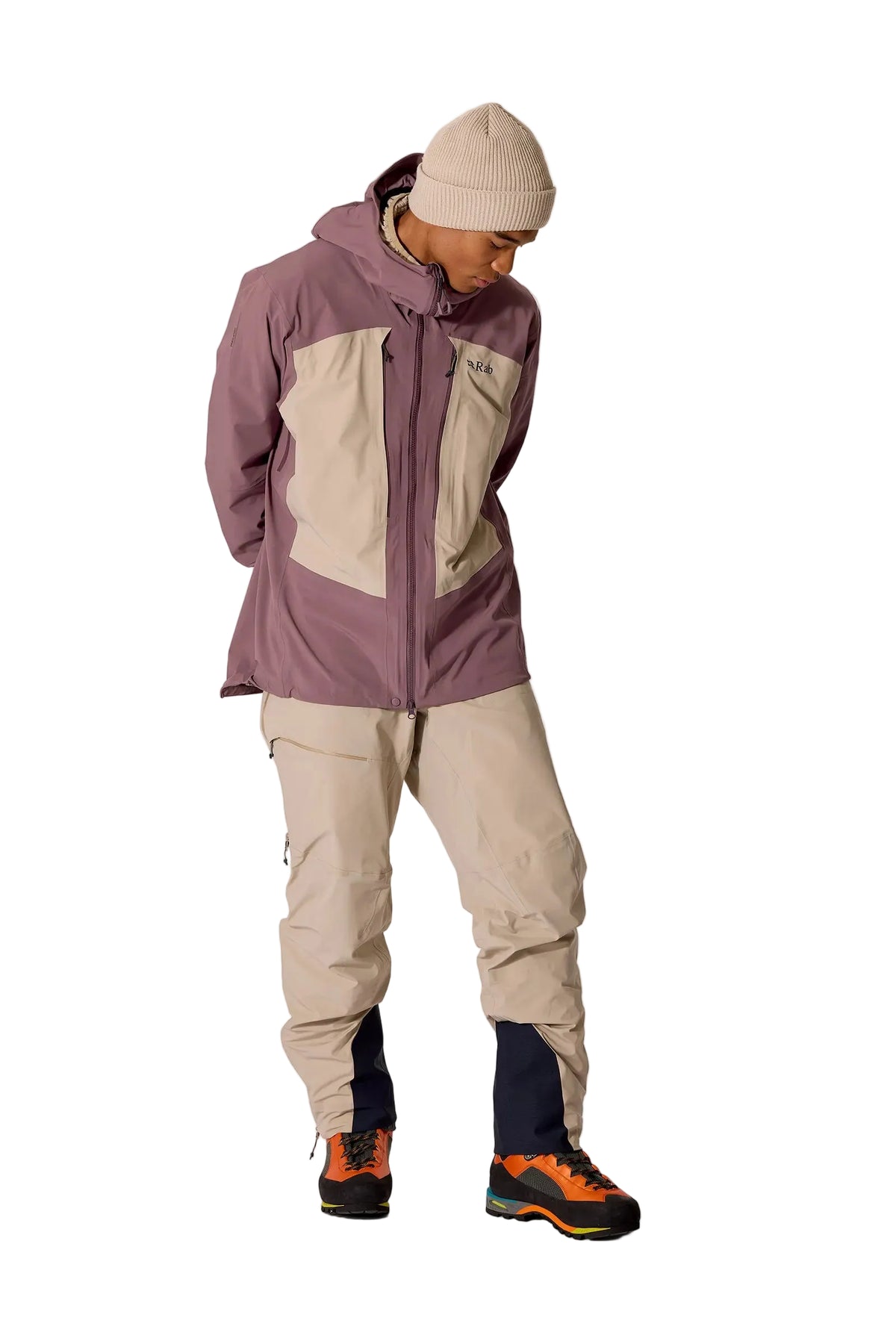 Rab Men’s Kinetic Alpine Stretch Jacket - worn, full length, side
