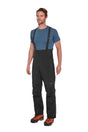 Rab Men's Latok GORE-TEX Pro Bib Pants in Black - worn, front