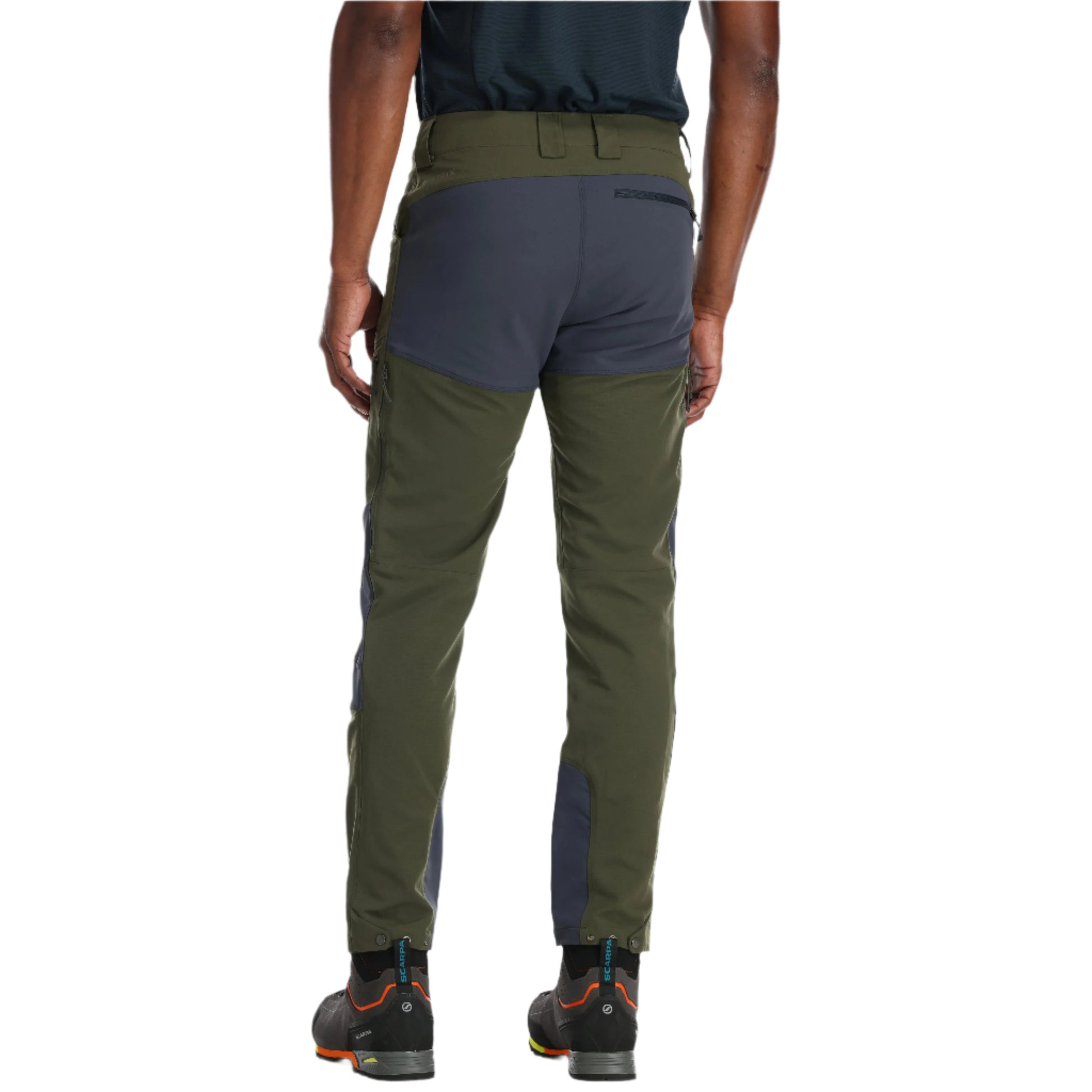 Rab Men's Lochan Pants in Army - on model, back