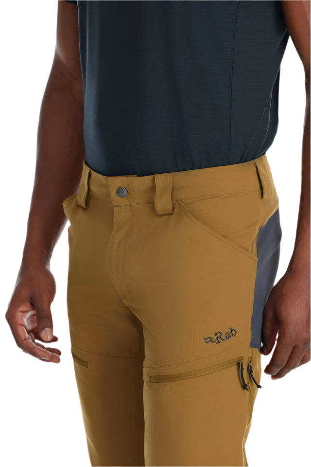 Rab Men's Lochan Pants in Cumin - on model, back