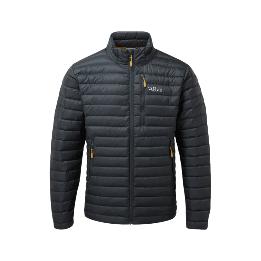 Rab Men's Microlight Down Jacket in Black - Front