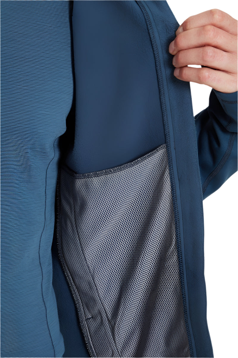 Rab Men's Modulus Hoody in Tempest Blue - sleeve pocket detail