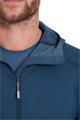 Rab Men's Modulus Hoody in Tempest Blue - zip pull detail