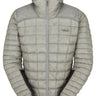Rab Men's Mythic Alpine Light Down Jacket in Light Zinc - flat lay, front