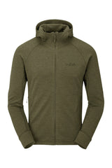Rab Men's Nexus Hoody in Olive - Flat
