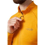 Rab Men's Nexus Jacket in Yellow (styling reference) - Collar Detail