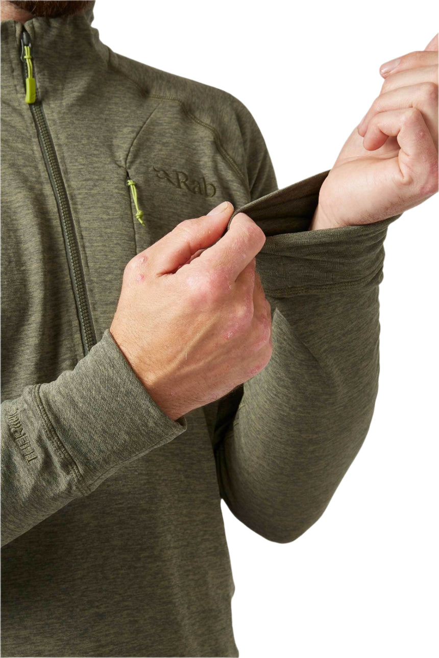 Rab Men's Nexus Pull-On in Light Khaki - chest pocket detail