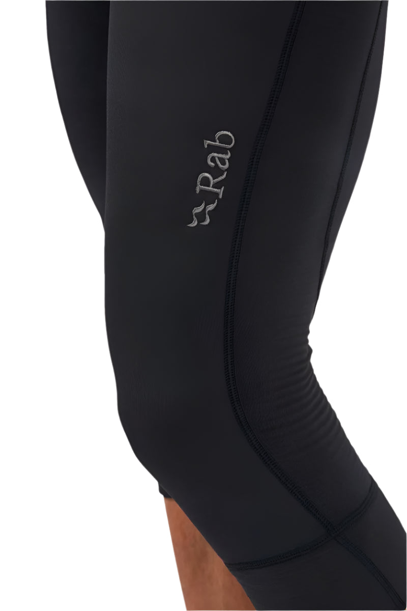 Rab Men's Ocular 3/4 Tights in Black - logo detail