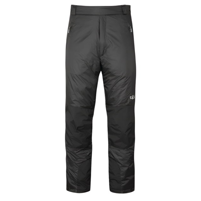 Rab Men's Photon Insulated Pants in Black, front view