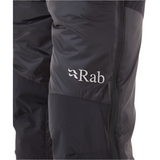 Rab Men's Photon Insulated Pants in Black, logo detail