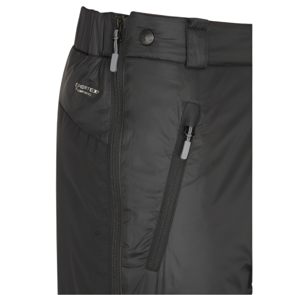 Rab Men's Photon Insulated Pants in Black, zip pocket detail